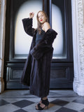 "Midnight Sovereign"- Black Mink Coat Classic Elegance