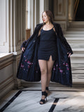 "Midnight Sovereign"- Black Mink Coat Classic Elegance