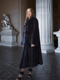 "Midnight Sovereign"- Black Mink Coat Classic Elegance