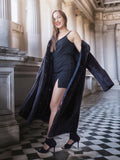 "Midnight Sovereign"- Black Mink Coat Classic Elegance