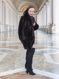 The Roman Whisper – Vintage Mahogany Mink Swing Coat L/XL