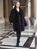 The Roman Whisper – Vintage Mahogany Mink Swing Coat L/XL