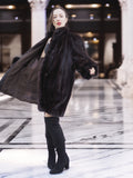 The Roman Whisper – Vintage Mahogany Mink Swing Coat L/XL