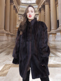 The Roman Whisper – Vintage Mahogany Mink Swing Coat L/XL