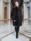 The Roman Whisper – Vintage Mahogany Mink Swing Coat L/XL