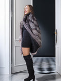 “Northern Muse” - NAFA Silver Fox Coat with Midnight Lining