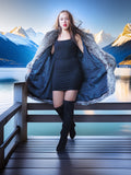 "The Winter Heiress" - Platinum Fox Fur Coat – Luxury Reborn on Ice