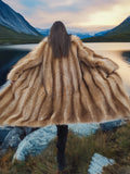 Red Raccoon Fur Coat Coats M