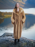 Red Raccoon Fur Coat Coats M