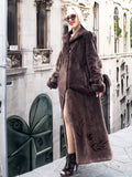 Gorgeous Sheared Beaver Fur Coat Full Length 54" M