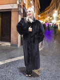 Black Mink Fur Coat Coats M/L Excellent