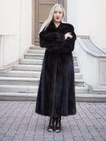 Black Mink Fur Coat Coats M Excellent