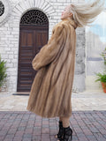 Vintage Pastel Canadian Brown Mink Fur Coat L to 2XL