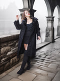 "The Black Mirage" – Lamb Swakara Coat with Mink Fur Collar S/M
