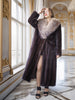 The Château Whisper – Vintage Dior Mahogany Mink Fur Coat with Crystal Fox Collar