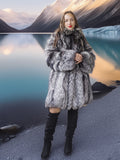 Alpine Siren - Silver Fox Long Jacket Stroller Length
