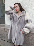 Sapphire And Pearl Mink Fur Coat  S Excellent