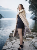 “La Sirène” —  Golden Pearl Mink Fur Coat