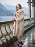 “La Sirène” —  Golden Pearl Mink Fur Coat