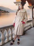 “La Sirène” —  Golden Pearl Mink Fur Coat