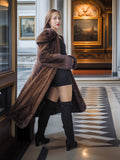"La Douceur Royale" — Modern Style Demi Buff NAFA Mink Swing Coat