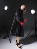 Shadow Muse – Vintage Black Mink Fur Coat