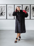 Shadow Muse – Vintage Black Mink Fur Coat