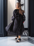 Shadow Muse – Vintage Black Mink Fur Coat