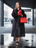 Shadow Muse – Vintage Black Mink Fur Coat