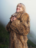 Finnish Raccoon Fur Coat S