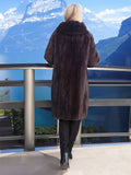 Canada Majestic Dark Ranch Black Mink Fur Jacket Coat S/M