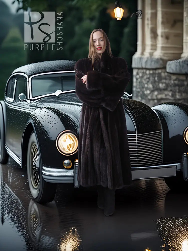 Midnight Liberté – Black Mink Coat for Bold, Unforgettable