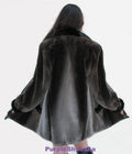 Phantom Sheared Beaver Fur Coat/Bomber M - Purple Shoshana Furs