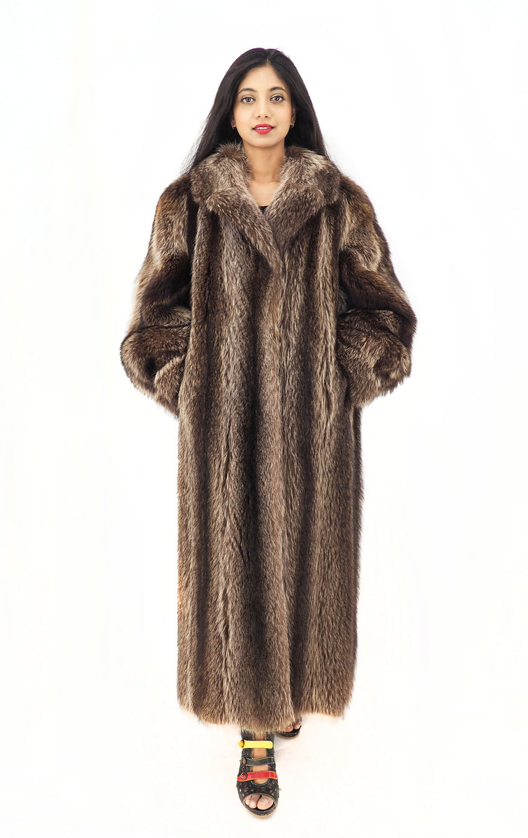 Monogram Mink Hooded Wrap Coat - Women - Ready-to-Wear