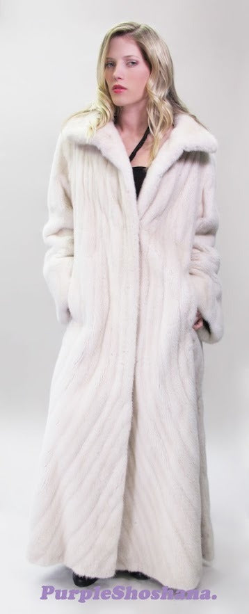 White mink coat