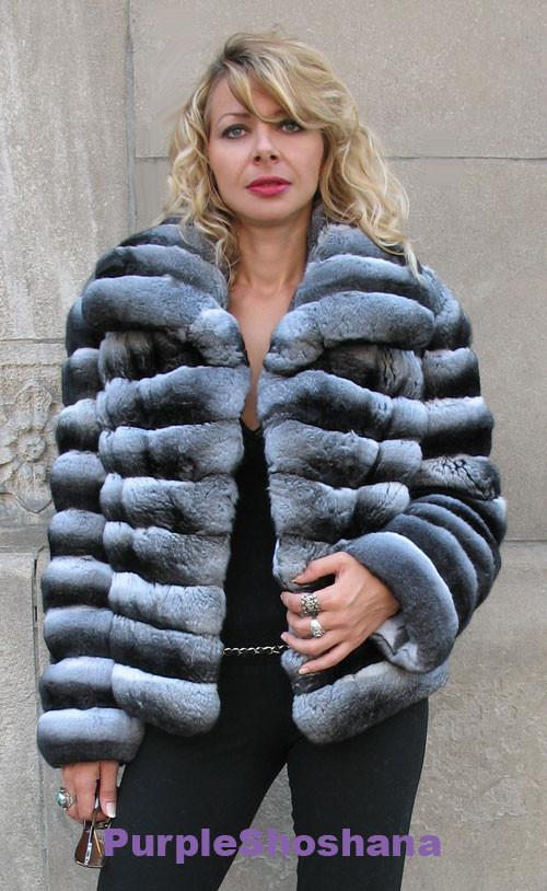 Chinchilla Fur Coats & Jackets
