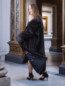 "Midnight Sovereign"- Black Mink Coat Classic Elegance