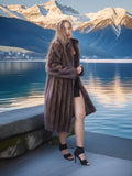 “The Alpine Kiss” — Demi Buff Mink Stroller with Detachable hood