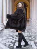 The Roman Whisper – Vintage Mahogany Mink Swing Coat L/XL