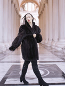 The Roman Whisper – Vintage Mahogany Mink Swing Coat L/XL