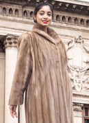 Pastel Light Brown Mink Fur Coat Coats M