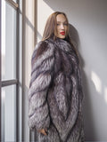 “Northern Muse” - NAFA Silver Fox Coat with Midnight Lining