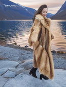 Red Raccoon Fur Coat Coats M