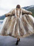 Coyote Fur Coat Coats White Fox Tuxedo Collar M 48' Long