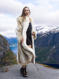 Coyote Fur Coat Coats White Fox Tuxedo Collar M 48' Long