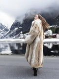 Coyote Fur Coat Coats White Fox Tuxedo Collar M 48' Long