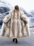 Coyote Fur Coat Coats White Fox Tuxedo Collar M 48' Long