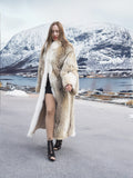 Coyote Fur Coat Coats White Fox Tuxedo Collar M 48' Long