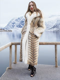 Coyote Fur Coat Coats White Fox Trim Shawl Collar S