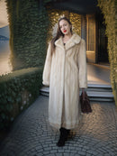 “Nocturne in Pearl” —  Golden Pearl Mink Fur Coat Classic Vintage